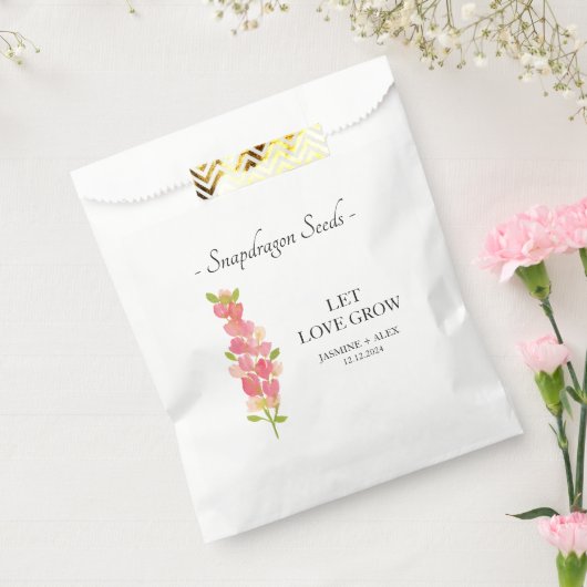 Liebe wachsen Schnappdragon Seed Wedding Geschenktütchen (Versiegelt)