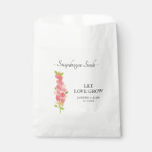 Liebe wachsen Schnappdragon Seed Wedding Geschenktütchen (Vorderseite)