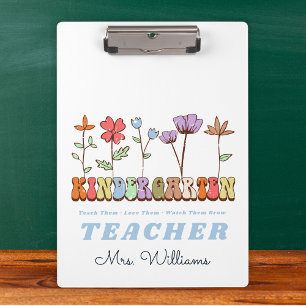 Liebe wachsen Wildblumen Kindergarten Lehrer Klemmbrett