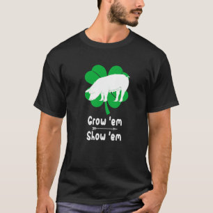 Liebe wachsende Schweine Hogs Showing Nutzvieh Lan T-Shirt