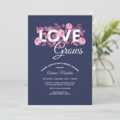 Liebe wächst Brautparty Einladung (Stehend Vorderseite)