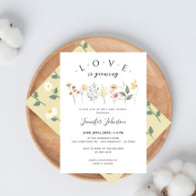 Liebe wächst Elegant Floral Baby Shower