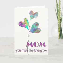 Liebe wächst feiertagskarte