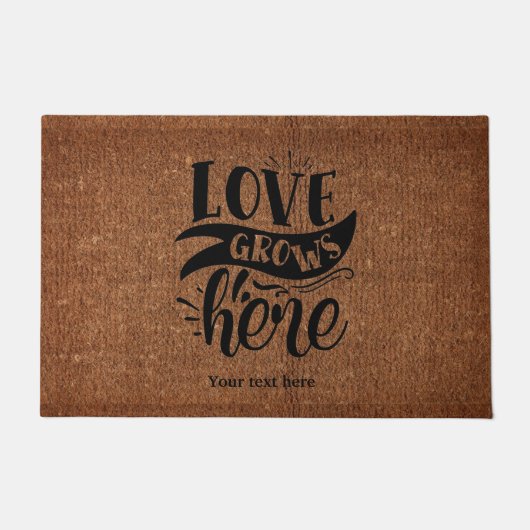 Liebe wächst hier fußmatte (Vorderseite)