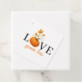 LIEBE wächst hier | Kürbisbriefe Herbst Geschenkanhänger (Beispiel)