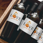LIEBE wächst hier | Kürbisbriefe Herbst Weinetikett