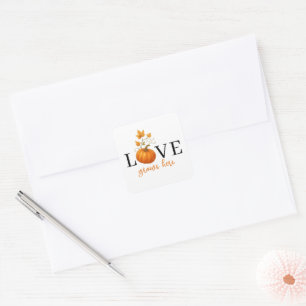 LIEBE wächst hier Pumpkin Lettern Fall Sticker