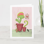 Liebe wächst hier: Quirkische gepunktete Pflanze Karte (Vorderseite)