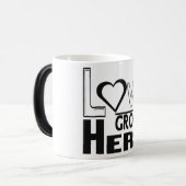 Liebe wächst hier verwandlungstasse (Vorderseite Links)