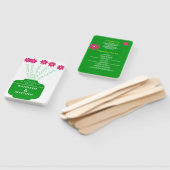 "Liebe wächst" Hochzeitsprogramm für helle Blumen Fächer (Non-assembled)