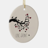 Liebe wächst keramikornament (Rechts)