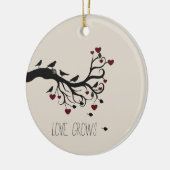 Liebe wächst keramikornament (Links)