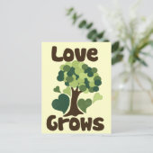 Liebe wächst postkarte (Stehend Vorderseite)