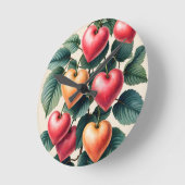 Liebe wächst runde wanduhr (Winkel)