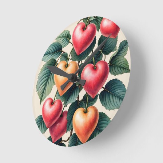 Liebe wächst runde wanduhr (Winkel)