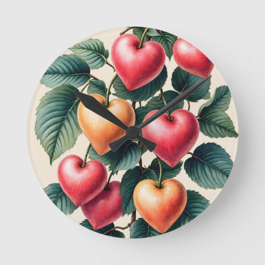 Liebe wächst runde wanduhr (Vorderseite)