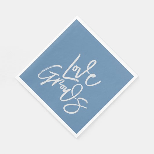 Liebe wächst serviette (Ecke)