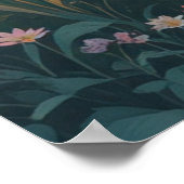 Liebe wächst sonniges Herz Landschaft Kunst Poster (Ecke)