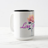 Liebe wächst zweifarbige tasse (Vorderseite Links)