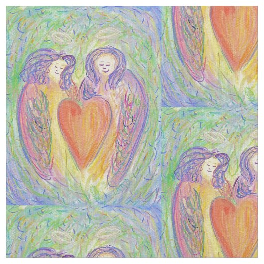 Liebe Wächter Engel Herz-Kunst Material Stoff (Nahaufnahme)