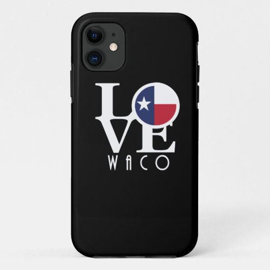 LIEBE Waco Texas Case-Mate iPhone Hülle (Rückseite)