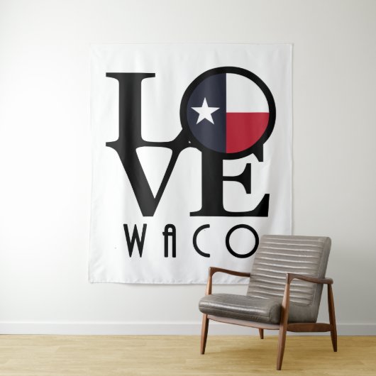 LIEBE Waco Wandteppich (Beispiel)