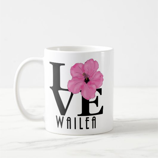 LIEBE Wailea Pink 11oz Kaffeetasse (Links)