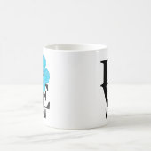 LIEBE Waimalu Blue Hibiskus 11oz Kaffeetasse (Mittel)