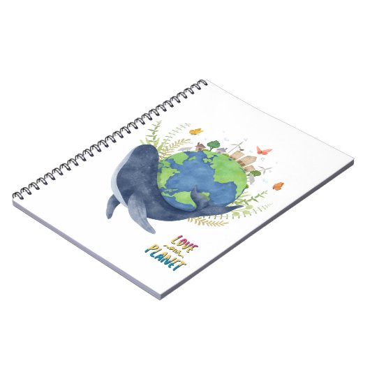 Liebe - Wal Notizblock (Linke Seite)