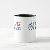 Liebe Wale T - Shirt Tasse (Zentrum)