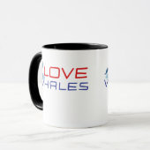 Liebe Wale T - Shirt Tasse (Vorderseite Links)
