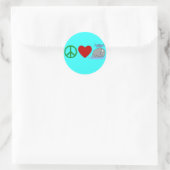 Liebe Wale T Shirts, Reisebuchten, Geschenke Runder Aufkleber (Tasche)