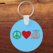 Liebe Wale T Shirts, Reisebuchten, Geschenke Schlüsselanhänger (Vorderseite)