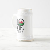LIEBE Wales Bierglas (Vorderseite Links)