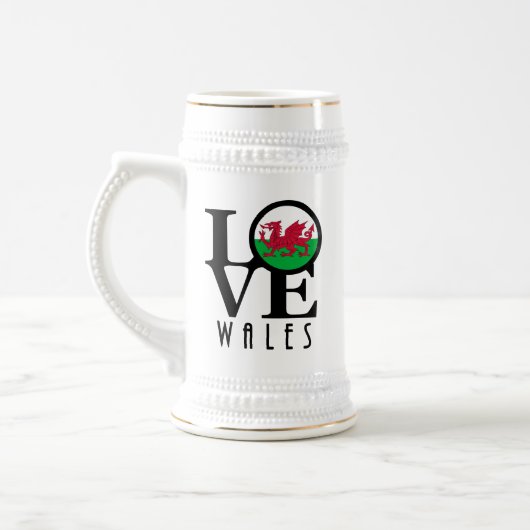 LIEBE Wales Bierglas (Links)