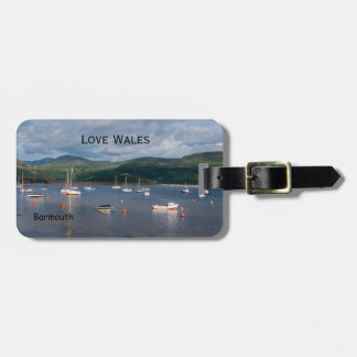 Liebe Wales Boote bei Barmouth Gepäckanhänger