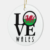 LIEBE Wales Keramik Ornament (Links)