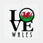 LIEBE Wales Ornament Aus Metall (Vorderseite)
