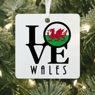 LIEBE Wales Ornament Aus Metall