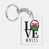 LIEBE Wales Schlüsselanhänger (Vorderseite links)
