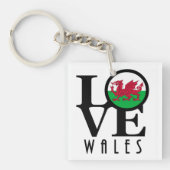 LIEBE Wales Schlüsselanhänger (Vorderseite)