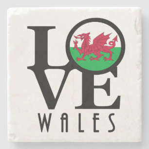 LIEBE Wales Steinuntersetzer