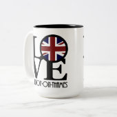LIEBE Walton über Themse 15oz Zweifarbige Tasse (Vorderseite Links)
