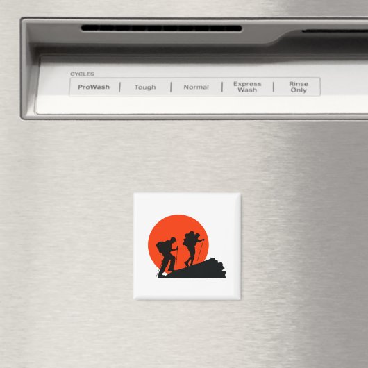 Liebe-Wandern mit coolem Designermagnet Magnet (In Situ (Geschirrspüler))