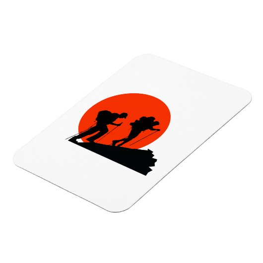 Liebe-Wandern mit coolem Designermagnet Magnet (Linke Seite)