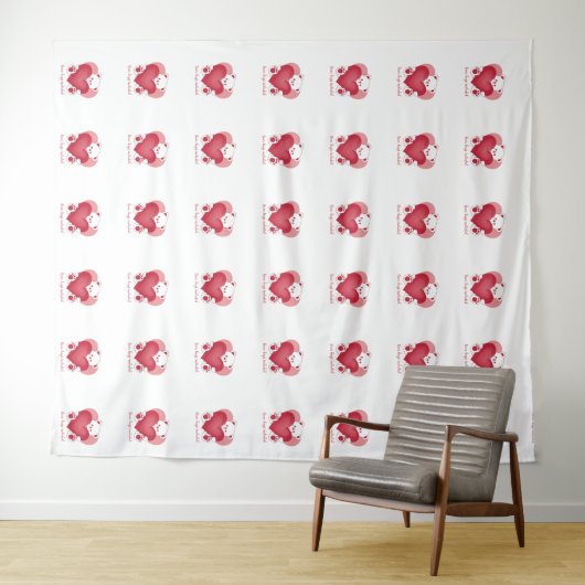 Liebe Wandteppich (Beispiel (Horizontal))