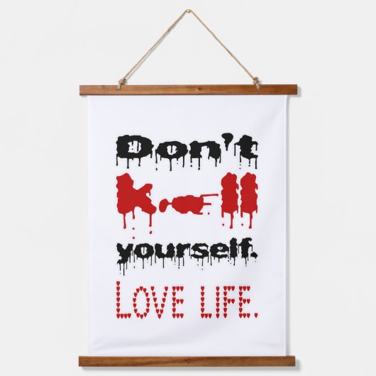 Liebe Wandteppich Mit Holzrahmen (Vorderseite)