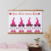 Liebe Wandteppich Mit Holzrahmen (Schlafzimmer)