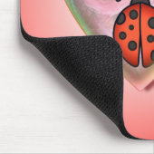 LIEBE-WANZE u. HERZ-BLASE durch SHARON SHARPE Mousepad (Ecke)