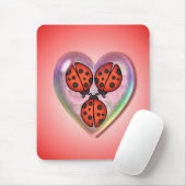 LIEBE-WANZE u. HERZ-BLASE durch SHARON SHARPE Mousepad (Mit Mouse)